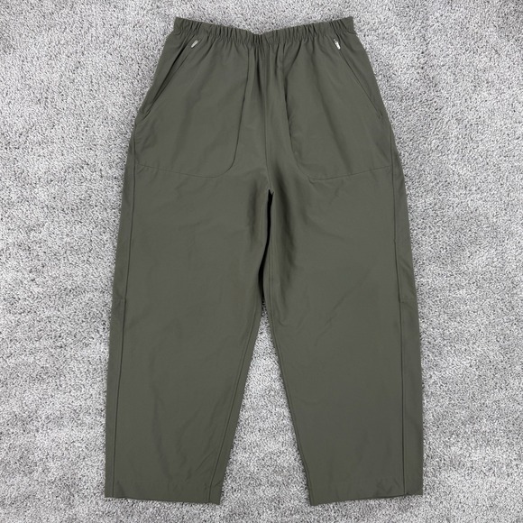 lululemon athletica Pants - Lululemon Lightweight Mid-Rise Barrel-Leg Cropped Pant Women's 8 Green Swift